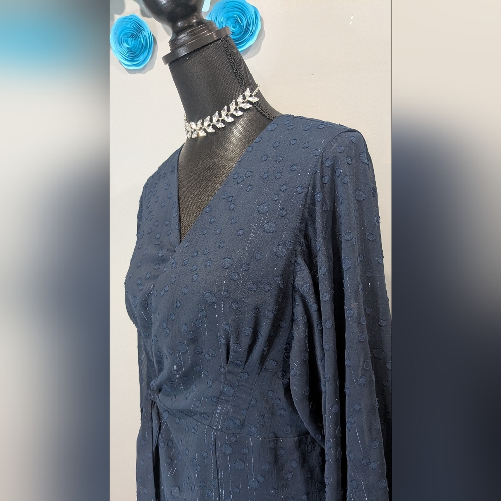 Hutch Swiss Dot Wrap Dress - Picture 3 of 7